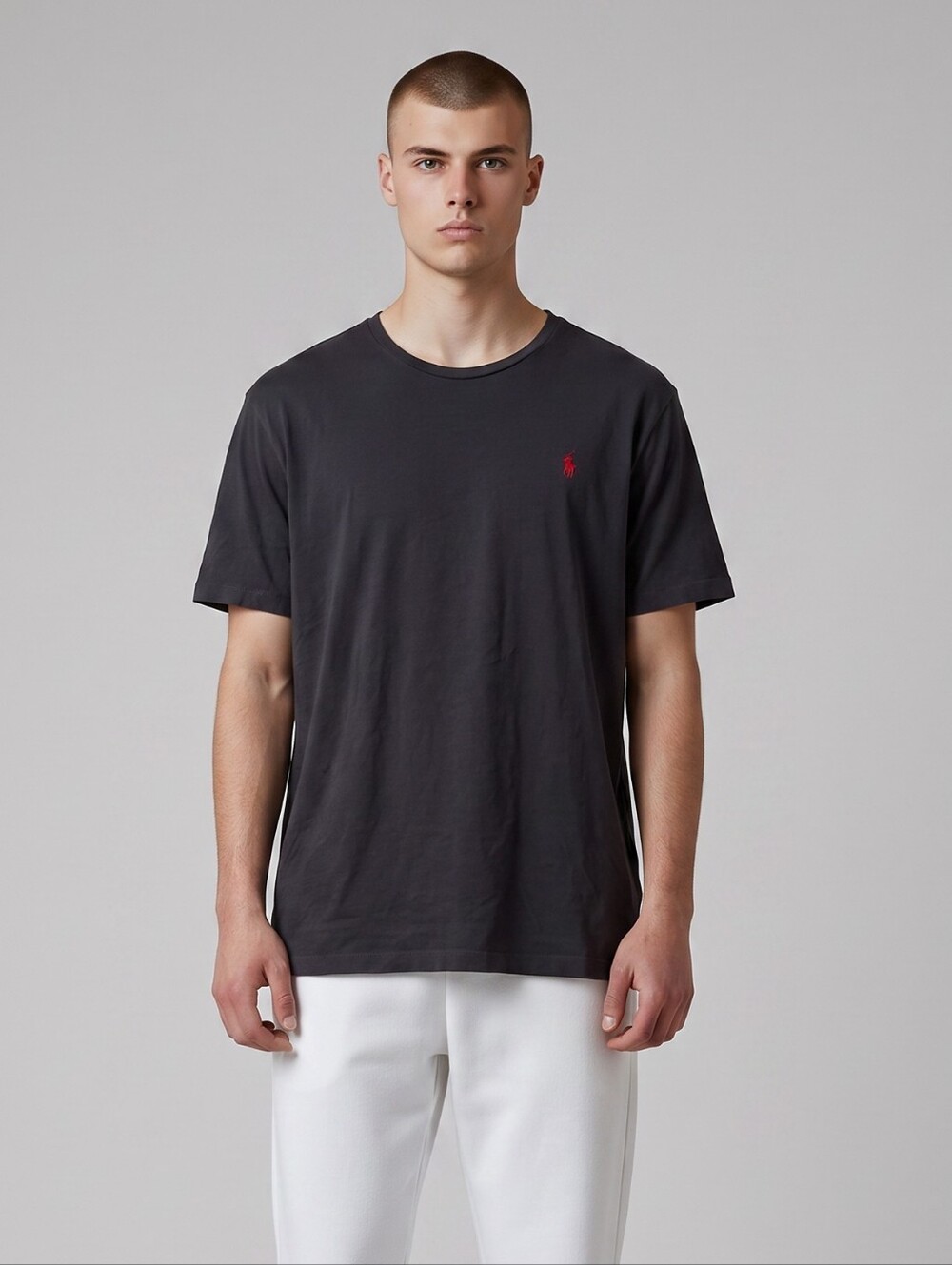 Polo by Ralph Lauren Navy Blue Short Sleeve Tee with Red Pony
